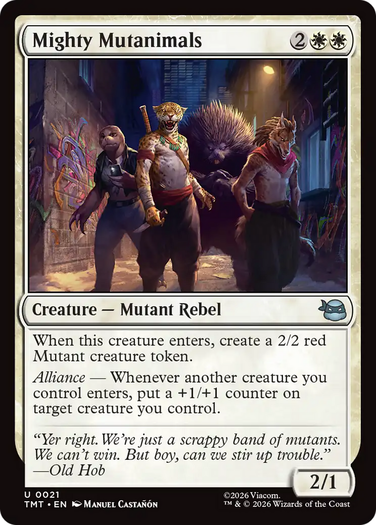 Mighty Mutanimals [Teenage Mutant Ninja Turtles] | Shuffle n Cut Hobbies & Games