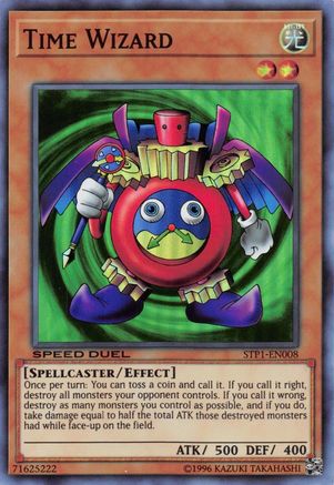 Time Wizard [STP1-EN008] Super Rare | Shuffle n Cut Hobbies & Games