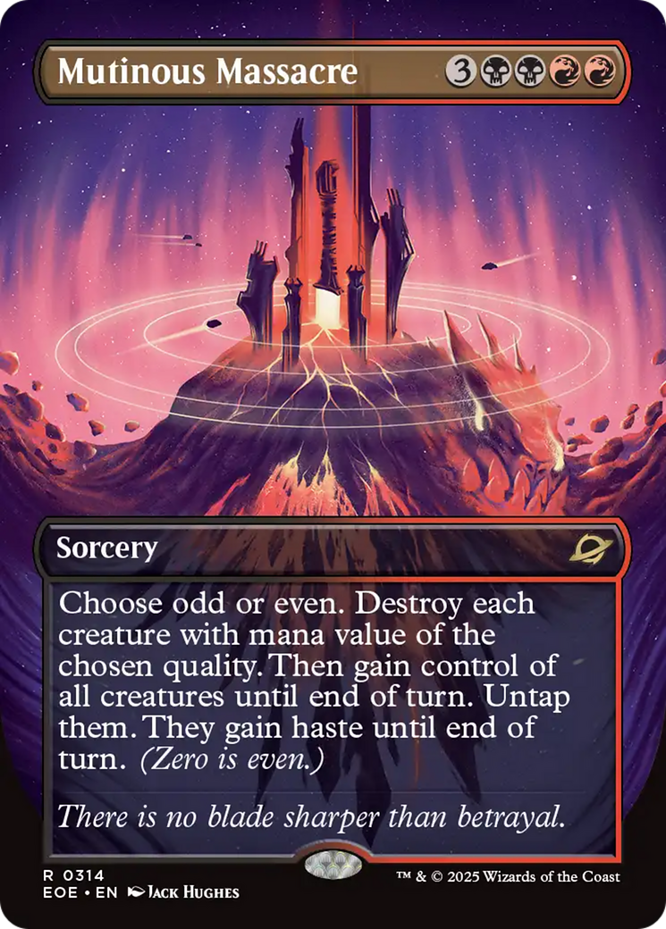 Mutinous Massacre (Borderless) [Edge of Eternities] | Shuffle n Cut Hobbies & Games