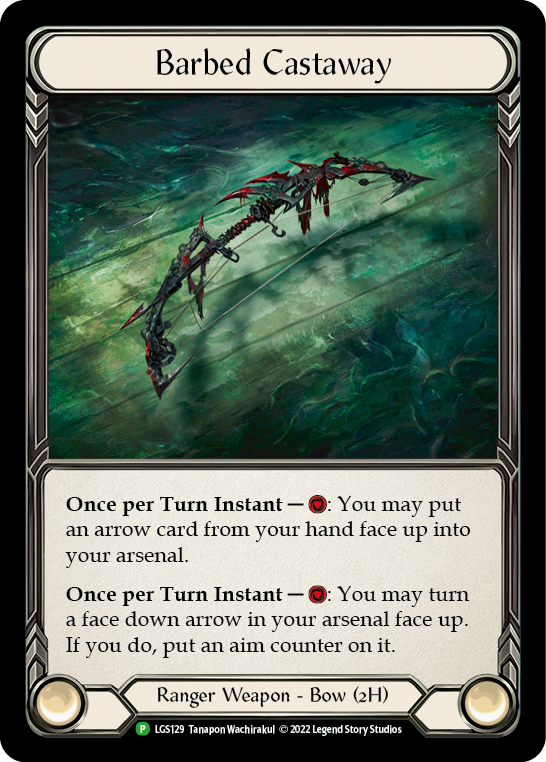 Barbed Castaway [LGS129] (Promo)  Cold Foil | Shuffle n Cut Hobbies & Games