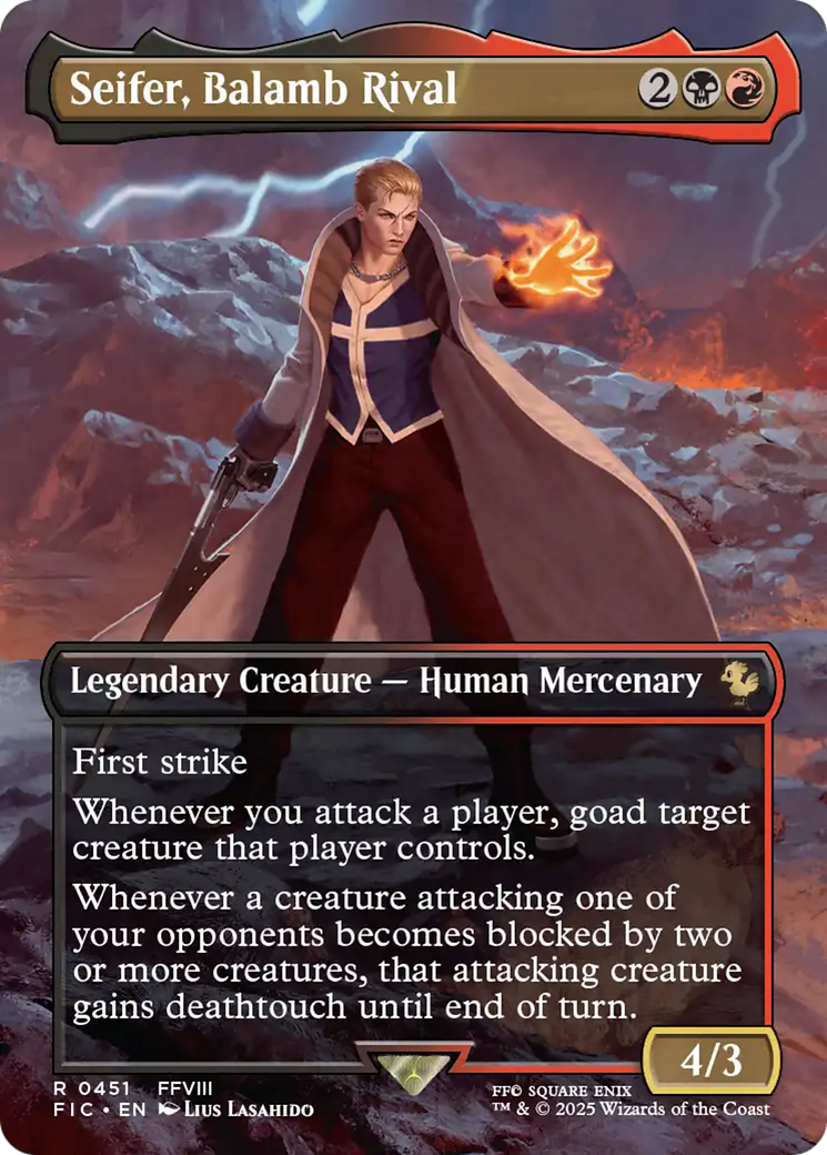 Seifer, Balamb Rival (Borderless) [FINAL FANTASY Commander] | Shuffle n Cut Hobbies & Games