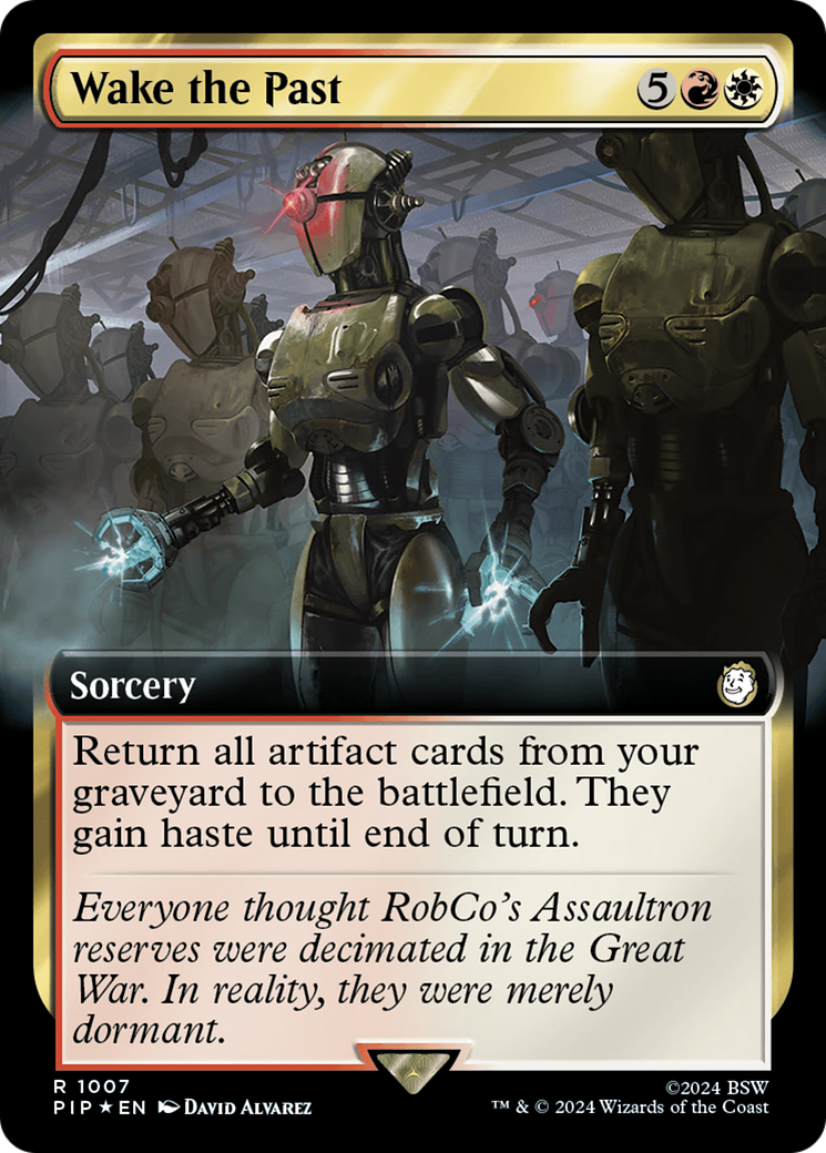 Wake the Past (Extended Art) (Surge Foil) [Fallout] | Shuffle n Cut Hobbies & Games