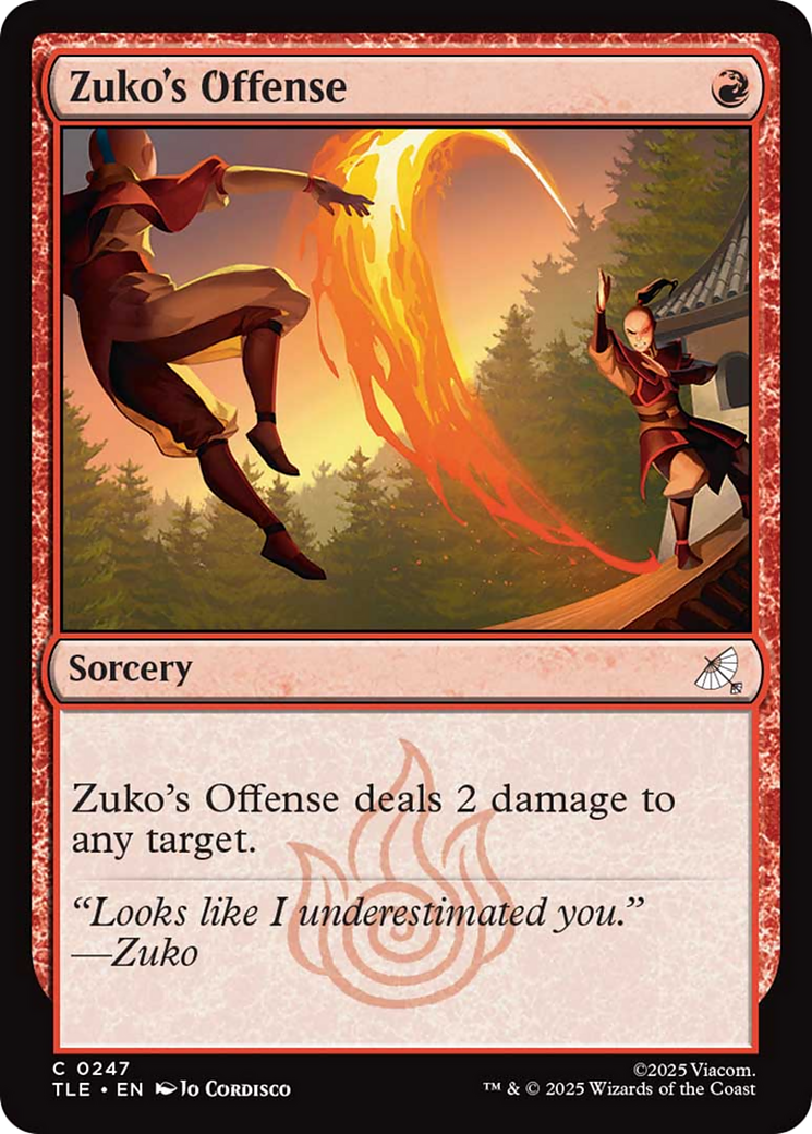 Zuko's Offense [Avatar: The Last Airbender: Eternal-Legal] | Shuffle n Cut Hobbies & Games
