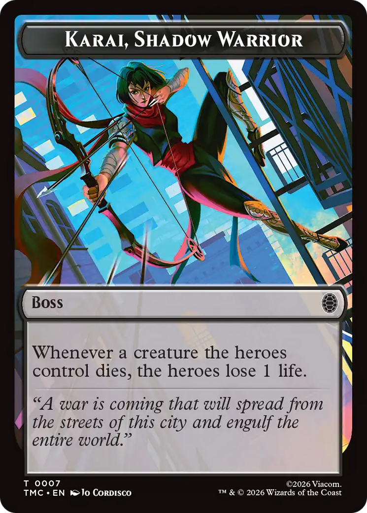 Karai, Shadow Warrior [Teenage Mutant Ninja Turtles Commander Tokens] | Shuffle n Cut Hobbies & Games