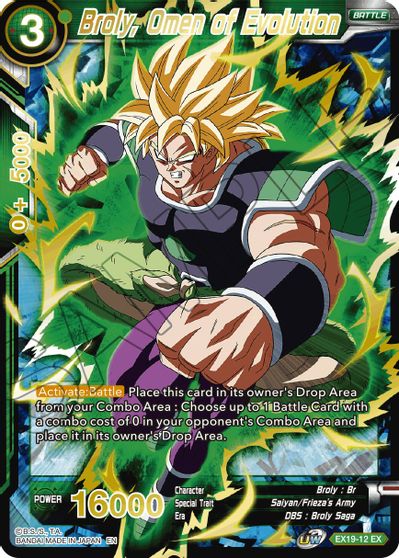 Broly, Omen of Evolution (EX19-12) [Special Anniversary Set 2021] | Shuffle n Cut Hobbies & Games