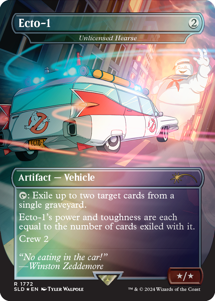 Ecto-1 - Unlicensed Hearse (Rainbow Foil) [Secret Lair Drop Series] | Shuffle n Cut Hobbies & Games
