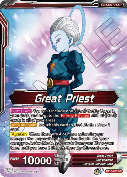 Great Priest // Great Priest, Commander of Angels (BT16-002) [Realm of the Gods] | Shuffle n Cut Hobbies & Games