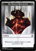 Emblem - Ob Nixilis Reignited // Zombie (010) Double-Sided Token (C19-29 // 10) [Commander 2019]