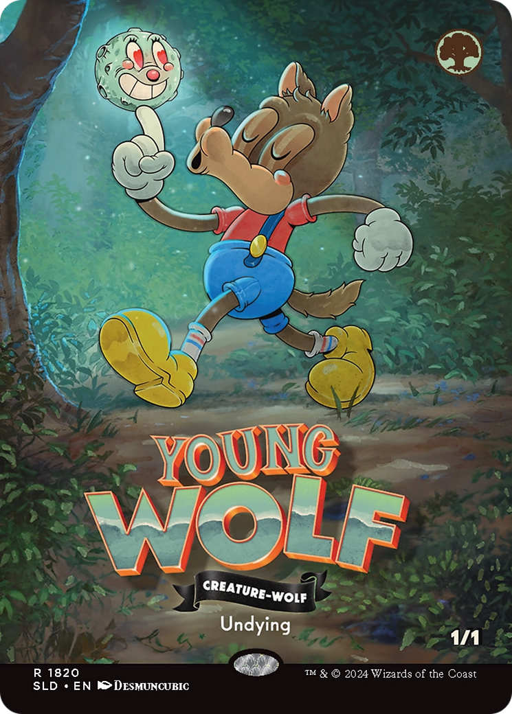 Young Wolf (Rainbow Foil) [Secret Lair Drop Series] | Shuffle n Cut Hobbies & Games