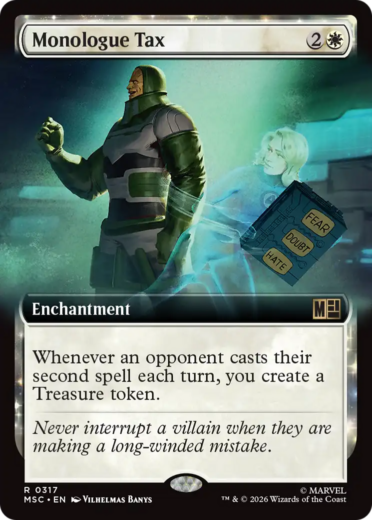Monologue Tax (Extended Art) [Marvel Super Heroes Commander] | Shuffle n Cut Hobbies & Games