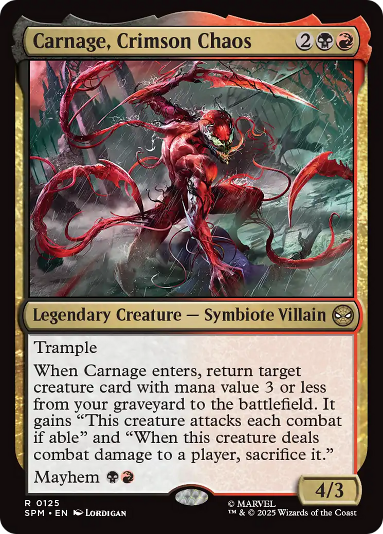 Carnage, Crimson Chaos [Marvel's Spider-Man] | Shuffle n Cut Hobbies & Games