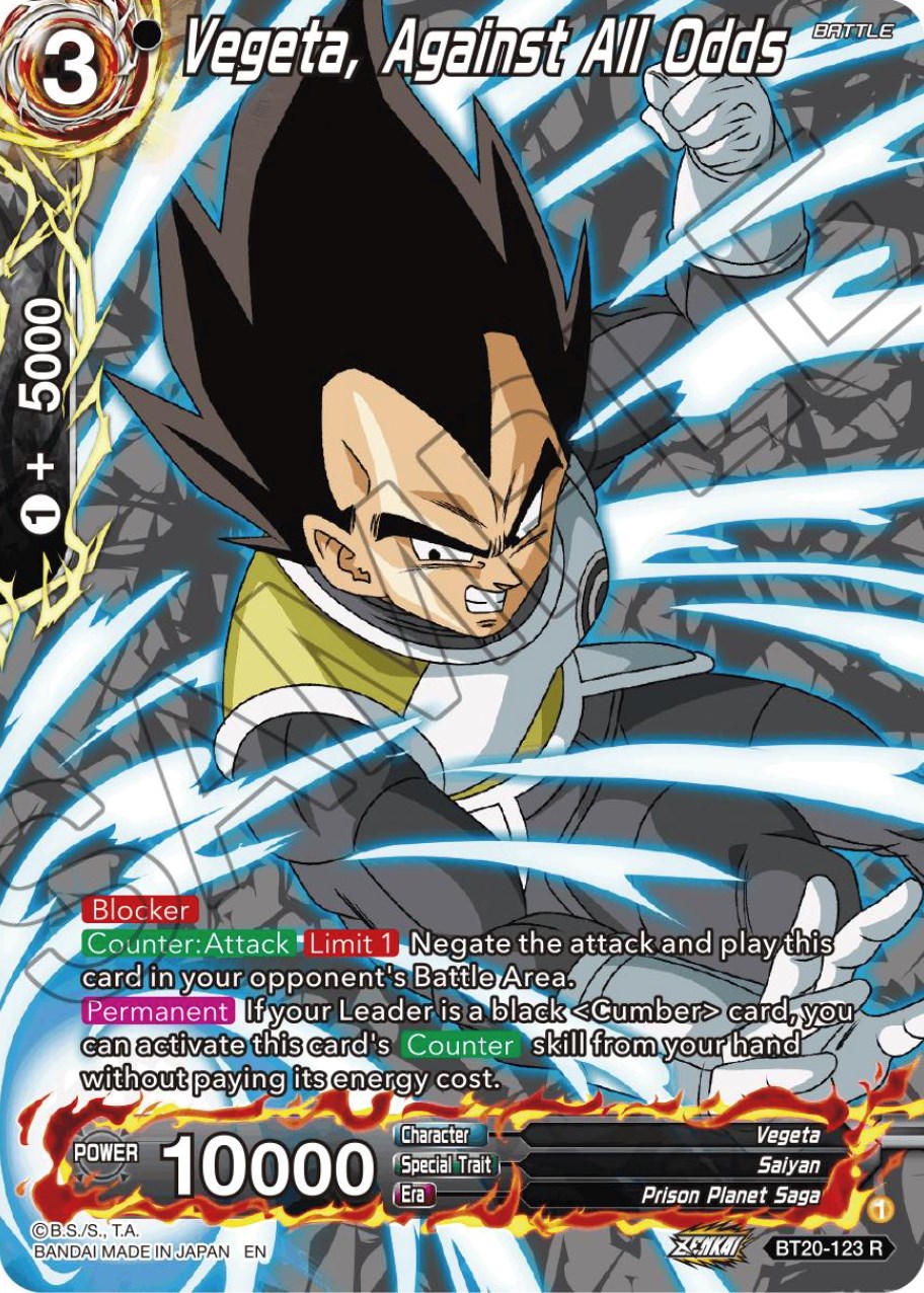 Vegeta, Against All Odds (Silver Foil) (BT20-123) [Power Absorbed] | Shuffle n Cut Hobbies & Games