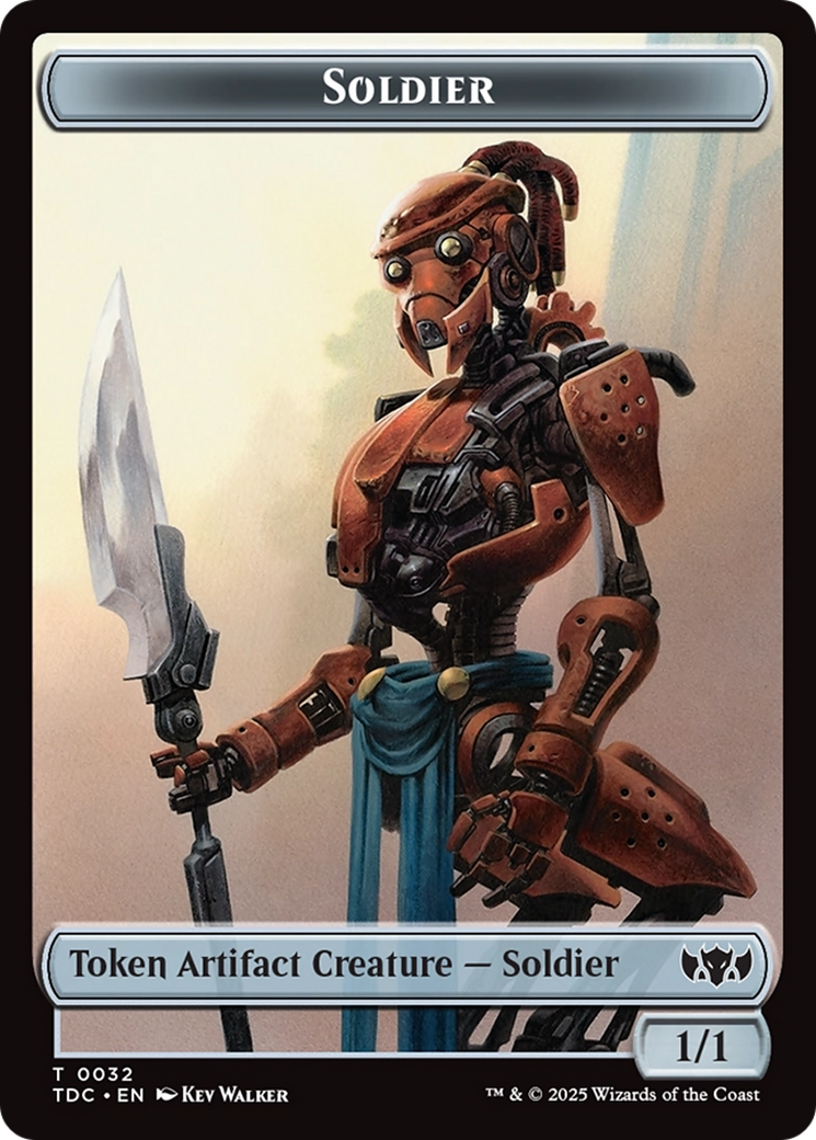 Solider (0032) // Copy Double-Sided Token [Tarkir: Dragonstorm Commander Tokens] | Shuffle n Cut Hobbies & Games