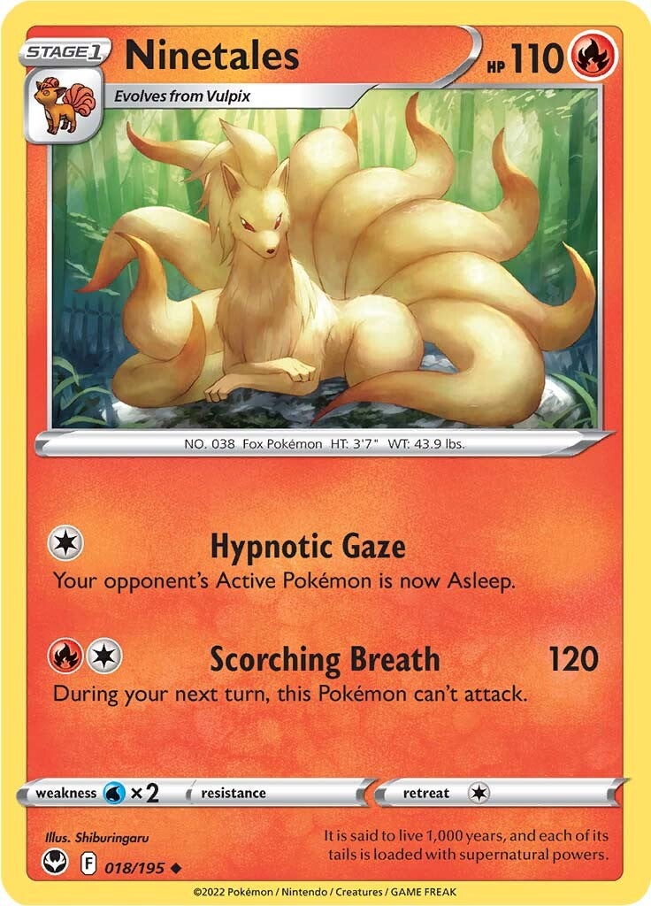 Ninetales (018/195) [Sword & Shield: Silver Tempest] | Shuffle n Cut Hobbies & Games