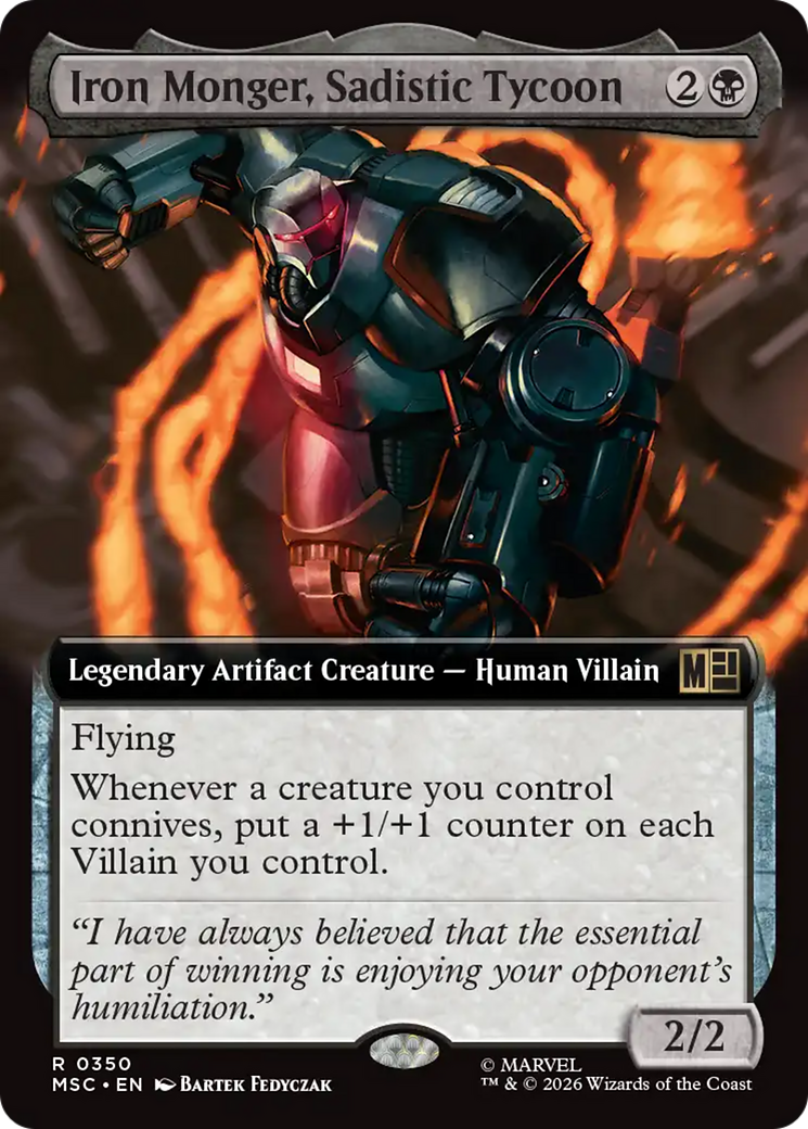 Iron Monger, Sadistic Tycoon (Extended Art) [Marvel Super Heroes Commander] | Shuffle n Cut Hobbies & Games