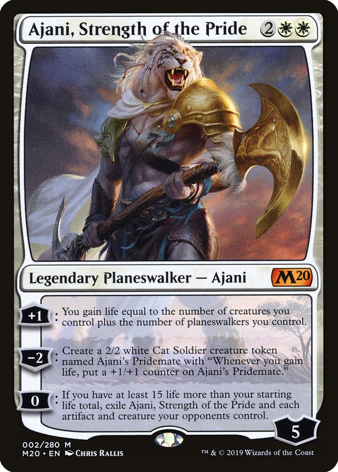 Ajani, Strength of the Pride [Core Set 2020] | Shuffle n Cut Hobbies & Games