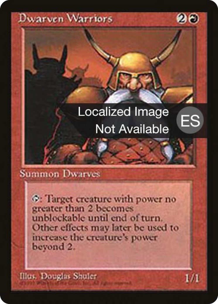 Dwarven Warriors [Fourth Edition Foreign Black Border] | Shuffle n Cut Hobbies & Games