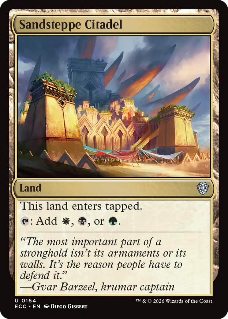 Sandsteppe Citadel [Lorwyn Eclipsed Commander] | Shuffle n Cut Hobbies & Games