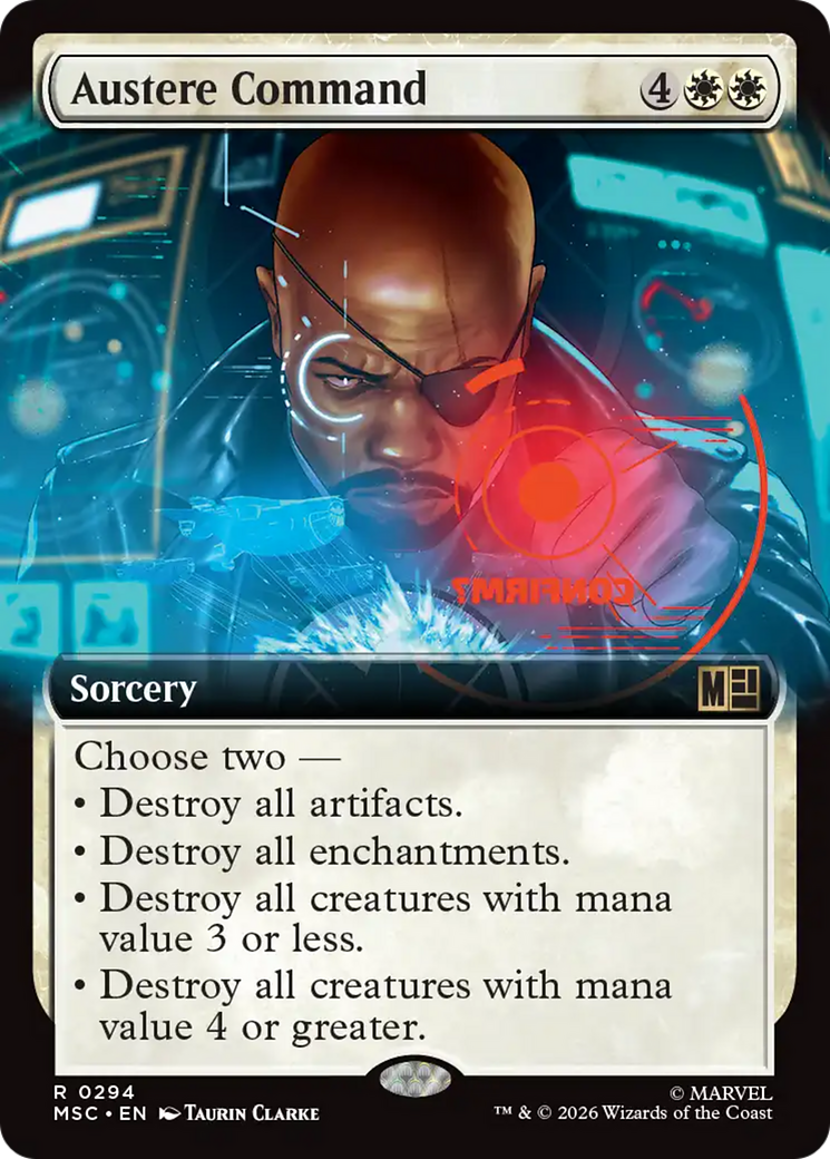 Austere Command (Extended Art) [Marvel Super Heroes Commander] | Shuffle n Cut Hobbies & Games