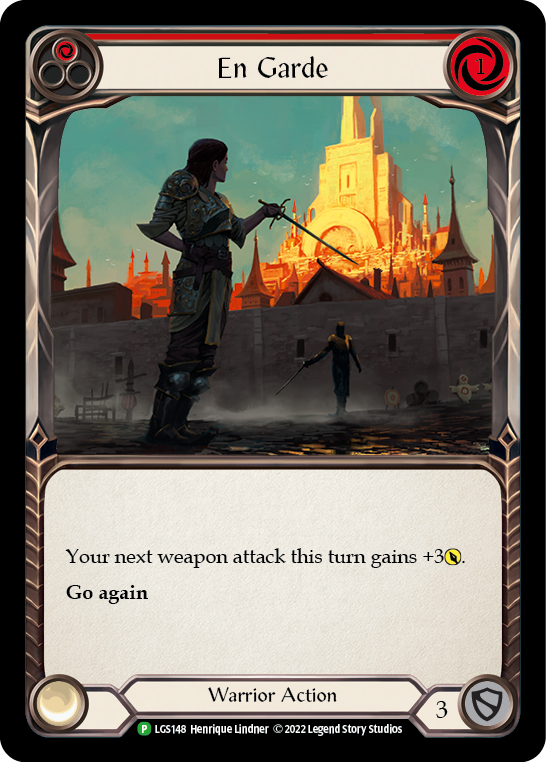 En Garde (Red) [LGS148] (Promo)  Rainbow Foil | Shuffle n Cut Hobbies & Games