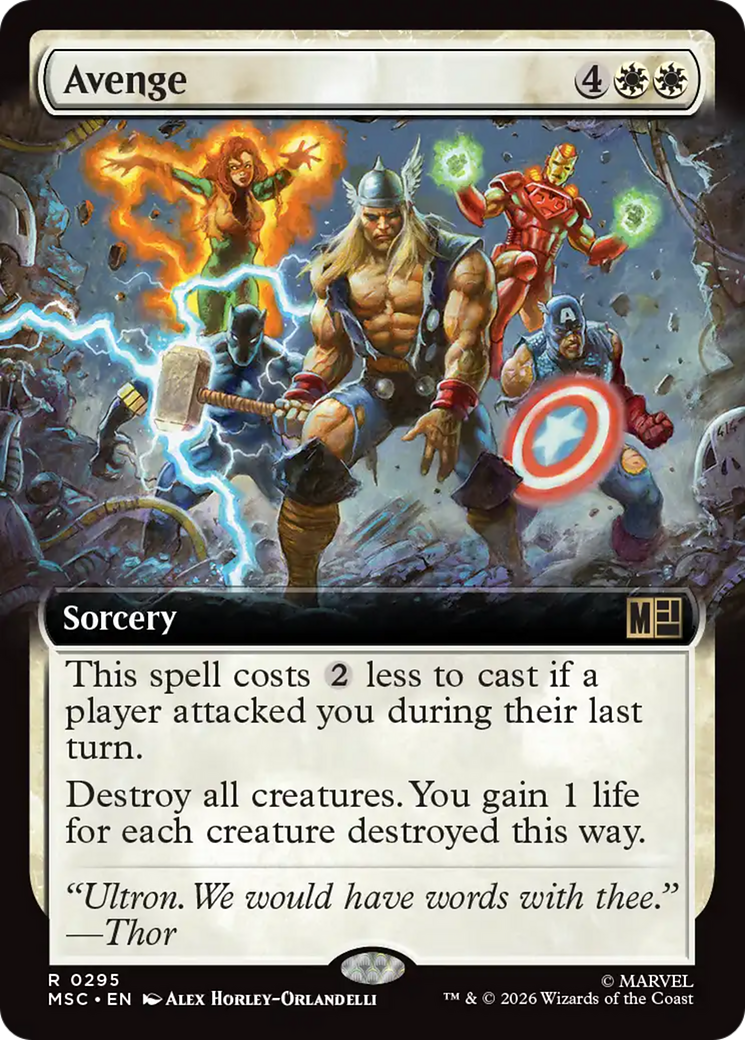 Avenge (Extended Art) [Marvel Super Heroes Commander] | Shuffle n Cut Hobbies & Games