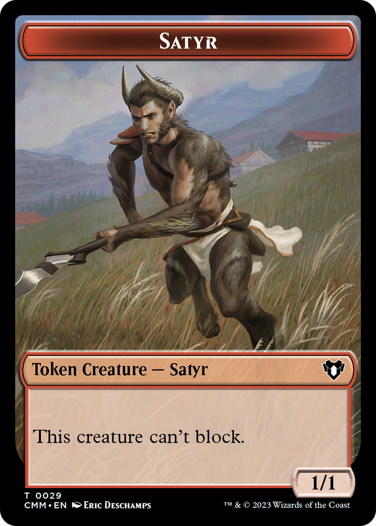 Satyr Token [Commander Masters Tokens] | Shuffle n Cut Hobbies & Games