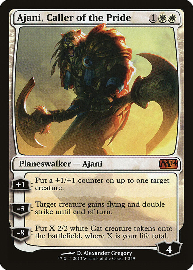 Ajani, Caller of the Pride [Magic 2014] | Shuffle n Cut Hobbies & Games