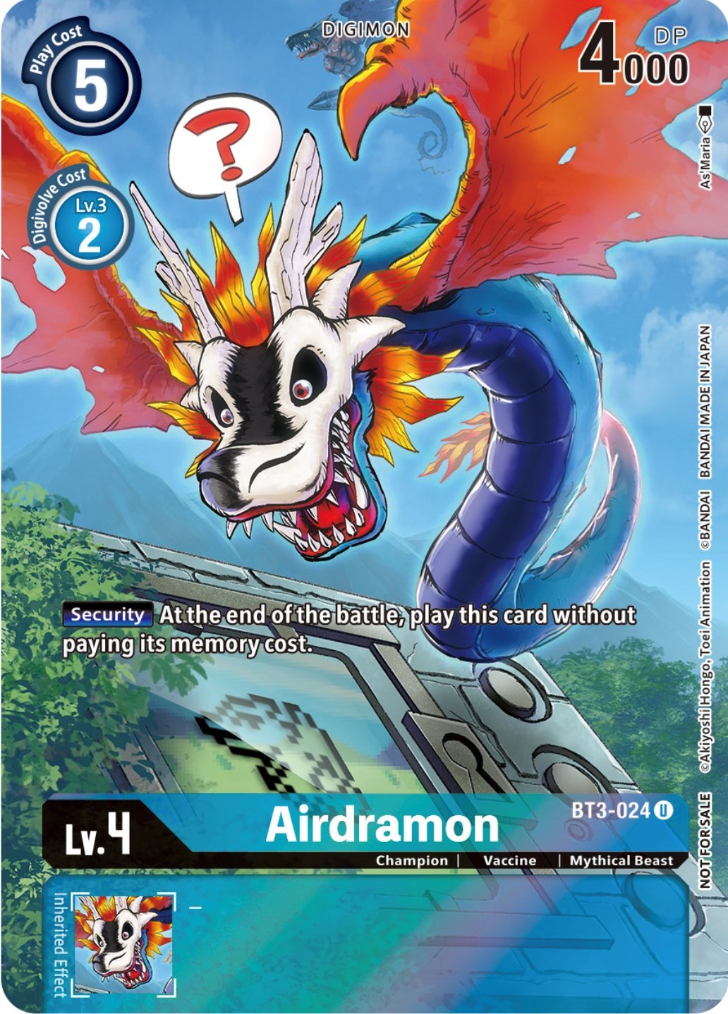 Airdramon [BT3-024] (25th Special Memorial Pack) [Release Special Booster Promos] | Shuffle n Cut Hobbies & Games