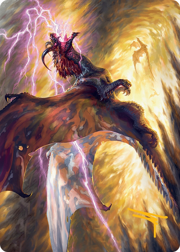 Stormscale Scion Art Card (17/54) [Tarkir: Dragonstorm Art Series] | Shuffle n Cut Hobbies & Games