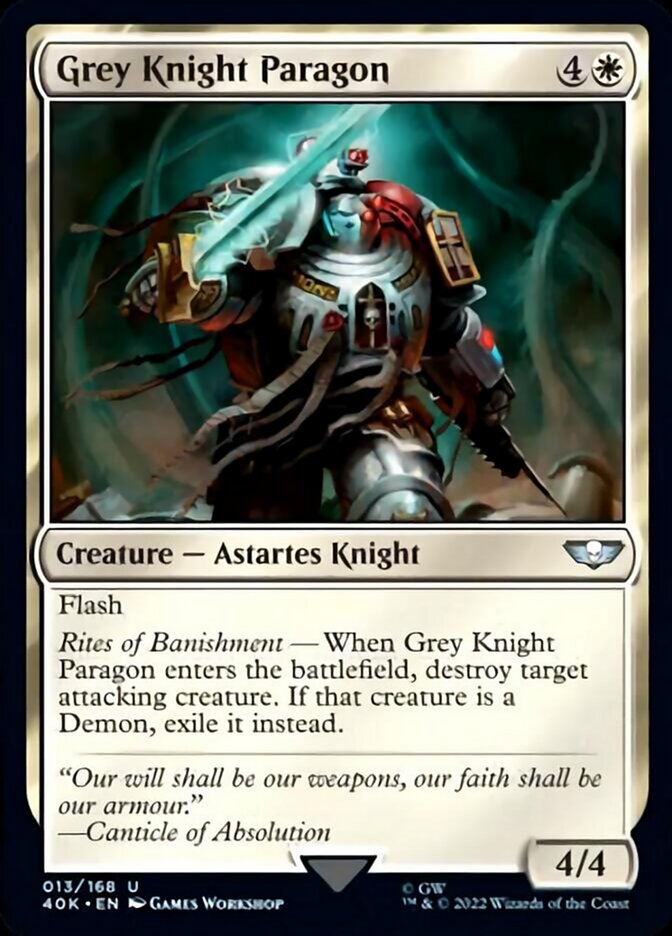 Grey Knight Paragon (Surge Foil) [Warhammer 40,000] | Shuffle n Cut Hobbies & Games