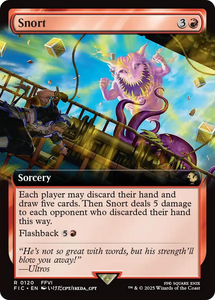 Snort (Extended Art) [FINAL FANTASY Commander] | Shuffle n Cut Hobbies & Games
