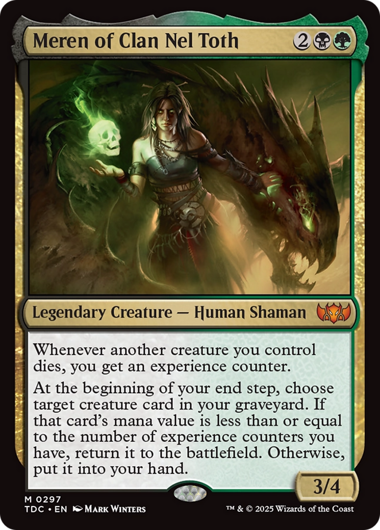 Meren of Clan Nel Toth [Tarkir: Dragonstorm Commander] | Shuffle n Cut Hobbies & Games