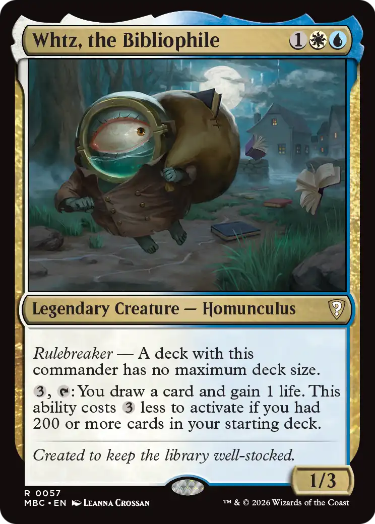 Whtz, the Bibliophile [Mystery Booster: Commander Edition] | Shuffle n Cut Hobbies & Games