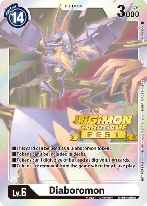 Diaboromon Token (Digimon Card Game Fest 2022) [Release Special Booster Promos] | Shuffle n Cut Hobbies & Games