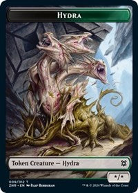 Hydra // Kor Warrior Double-Sided Token [Zendikar Rising Tokens] | Shuffle n Cut Hobbies & Games