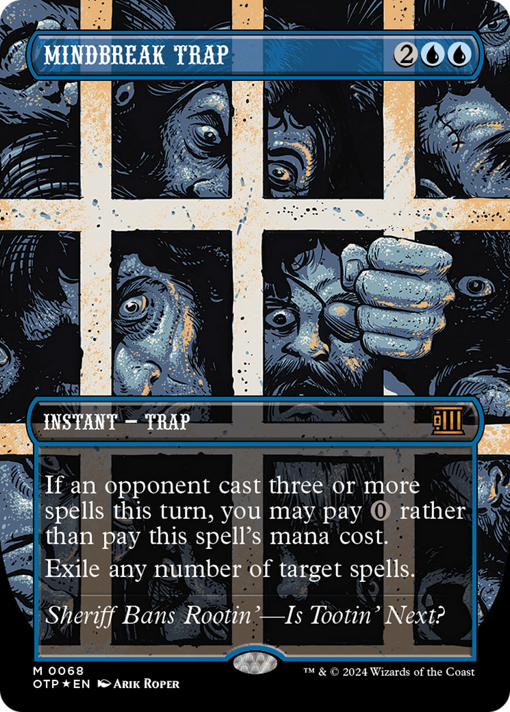 Mindbreak Trap (Textured Foil) [Outlaws of Thunder Junction: Breaking News] | Shuffle n Cut Hobbies & Games