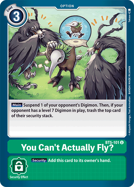 You Can't Actually Fly? [BT5-101] [Battle of Omni] | Shuffle n Cut Hobbies & Games