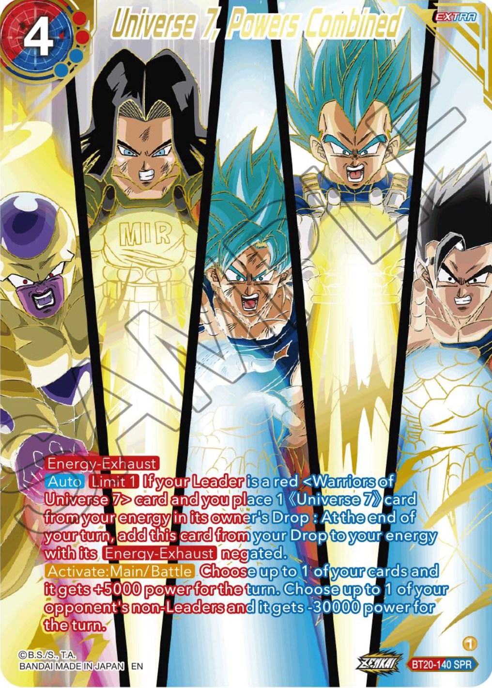 Universe 7, Powers Combined (SPR) (BT20-140) [Power Absorbed] | Shuffle n Cut Hobbies & Games