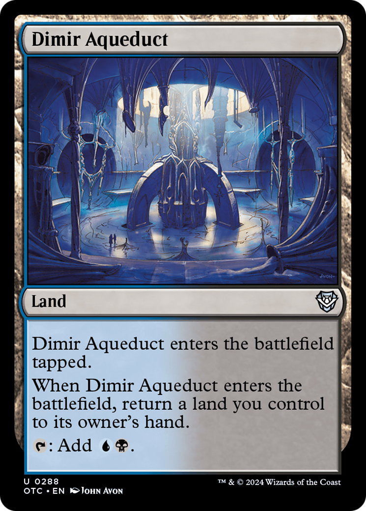 Dimir Aqueduct [Outlaws of Thunder Junction Commander] | Shuffle n Cut Hobbies & Games