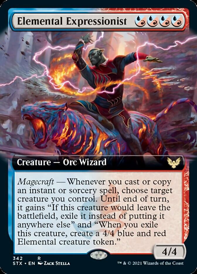 Elemental Expressionist (Extended Art) [Strixhaven: School of Mages] | Shuffle n Cut Hobbies & Games