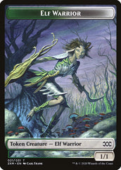 Myr (007) // Elf Warrior Double-Sided Token [Double Masters Tokens] | Shuffle n Cut Hobbies & Games