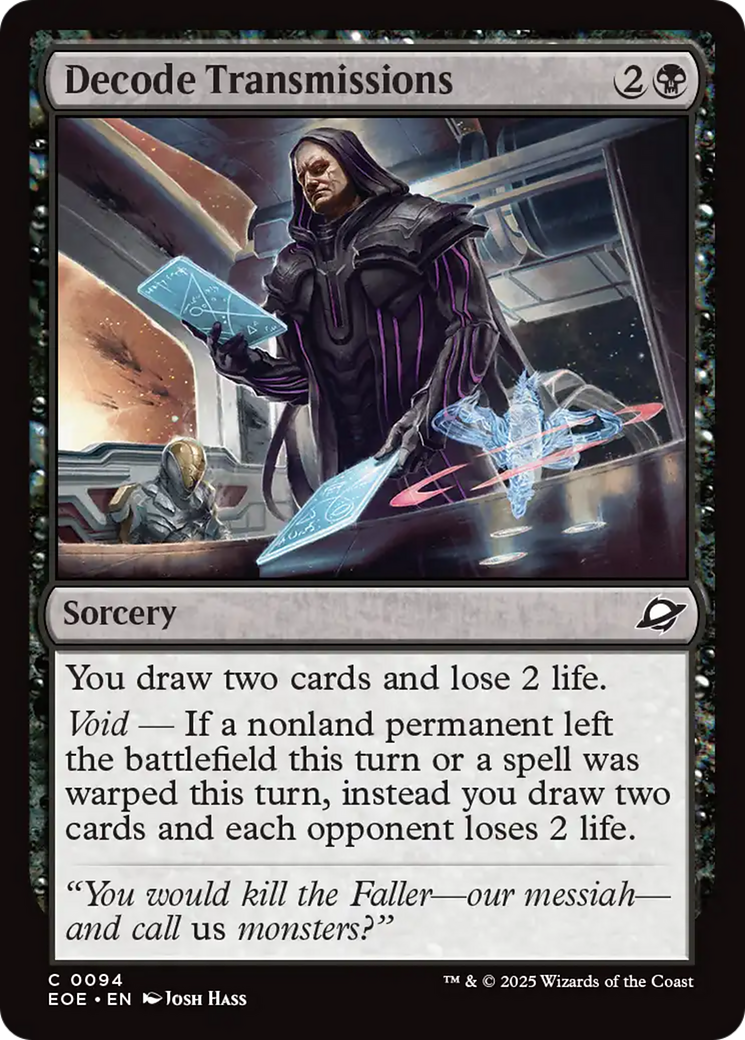 Decode Transmissions [Edge of Eternities] | Shuffle n Cut Hobbies & Games