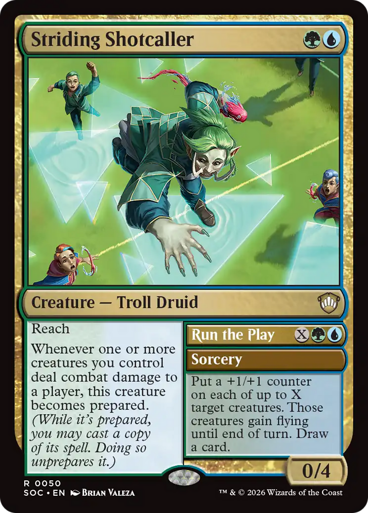 Striding Shotcaller [Secrets of Strixhaven Commander] | Shuffle n Cut Hobbies & Games