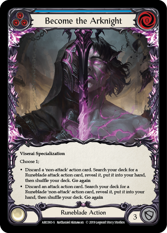 Become the Arknight [ARC083-S] (Arcane Rising)  1st Edition Rainbow Foil | Shuffle n Cut Hobbies & Games