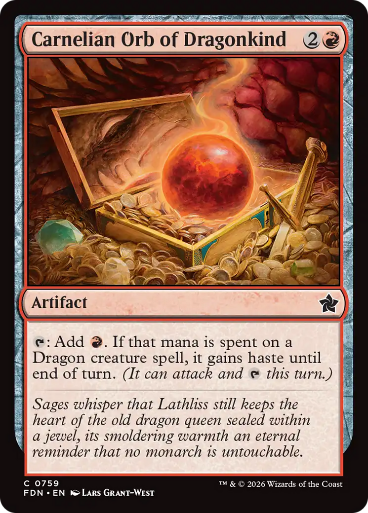 Carnelian Orb of Dragonkind (0759) [Foundations] | Shuffle n Cut Hobbies & Games