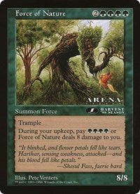 Force of Nature (Oversized) [Oversize Cards] | Shuffle n Cut Hobbies & Games