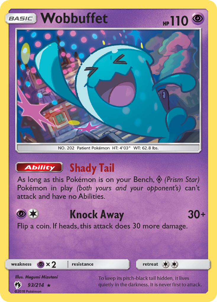 Wobbuffet (93/214) [Sun & Moon: Lost Thunder] | Shuffle n Cut Hobbies & Games