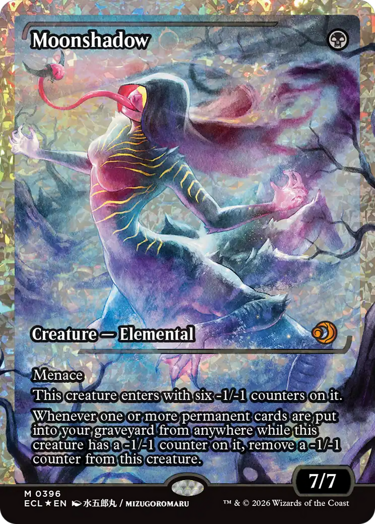 Moonshadow (0396) (Showcase) (Fracture Foil) [Lorwyn Eclipsed] | Shuffle n Cut Hobbies & Games