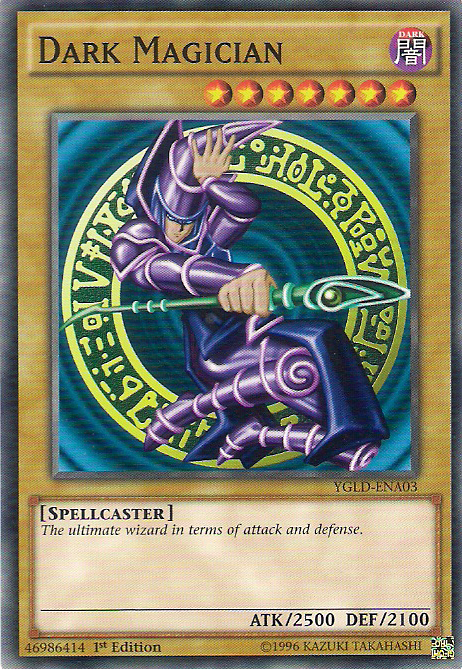 Dark Magician [YGLD-ENA03] Common | Shuffle n Cut Hobbies & Games