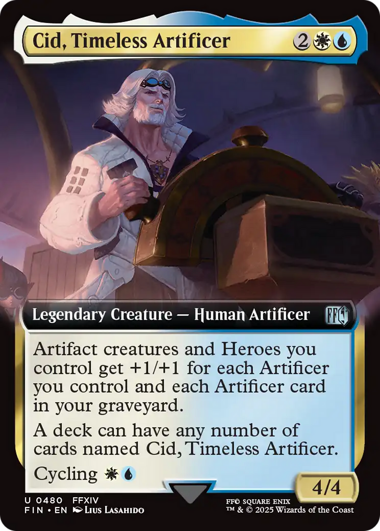 Cid, Timeless Artificer (Extended Art) [FINAL FANTASY] | Shuffle n Cut Hobbies & Games
